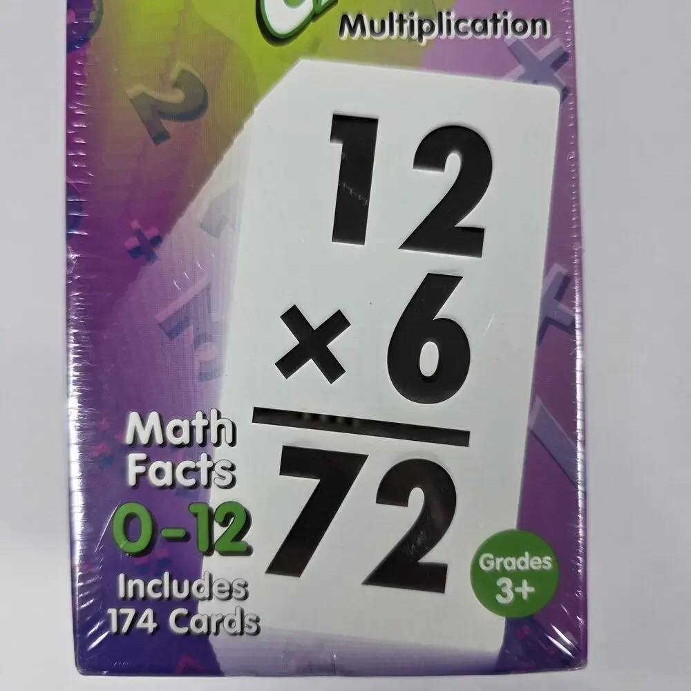 Multiplication FLASHCARDS Educational EAI Math Flash Cards - SEALED BOX